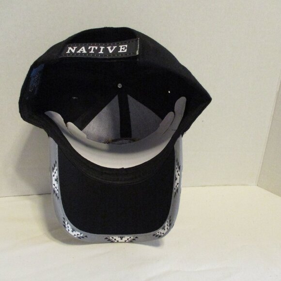 Eagle Feathers NEW Vintage 1997 Big Bear Black White Embroidered Snapback Hat - Picture 8 of 10